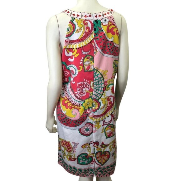 NICOLE BY NICOLE MILLER BEADS EMBELISHED SHIFT DRESS SIZE 12 - Picture 7 of 8